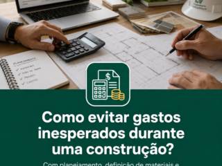 Como evitar gastos inesperados durante uma construção?