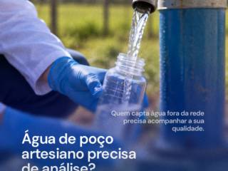 Água de poço artesiano precisa de análise?