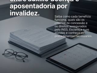 Entenda as diferenças entre auxílio-doença e aposentadoria por invalidez