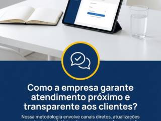 Como a empresa garante atendimento próximo e transparente aos clientes?