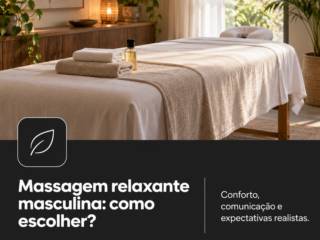 Massagem relaxante masculina: como escolher?