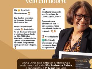 Anna Diniz conquista o 1º lugar em destaque regional