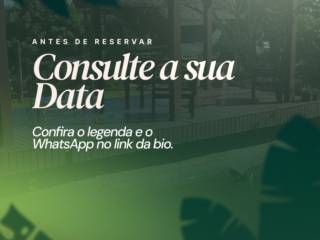 Antes de reservar, consulte uma data!