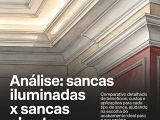 Análise: sancas iluminadas x sancas abertas