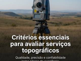 Critérios essenciais para avaliar serviços topográficos