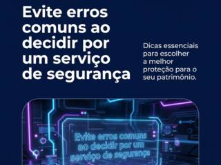 Evite erros comuns ao decidir por um serviço de segurança