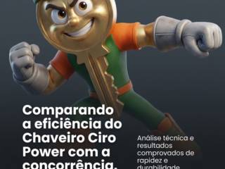 Comparando a eficiência do Chaveiro Ciro Power com a concorrência