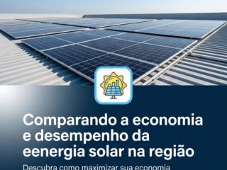 Comparando a economia e desempenho da energia solar na região