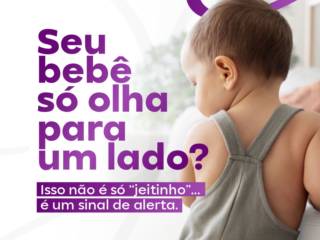 Você já reparou se o seu bebê vira a cabecinha sempre para o mesmo lado?