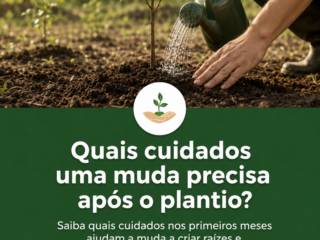 Quais cuidados uma muda precisa após o plantio?