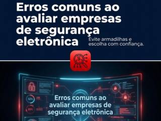 Erros comuns ao avaliar empresas de segurança eletrônica