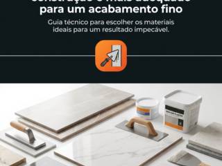 Qual tipo de material de construção é mais adequado para um acabamento fino