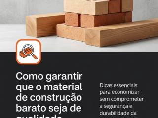 Como garantir que o material de construção barato seja de qualidade