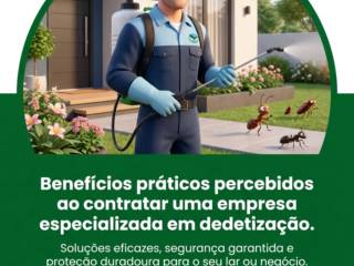 Benefícios práticos percebidos ao contratar uma empresa especializada em dedetização