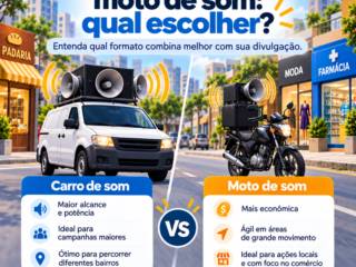 Carro de som ou moto de som: qual escolher?