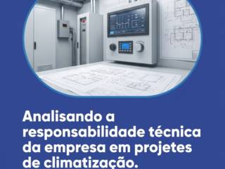 Analisando a responsabilidade técnica da empresa em projetos de climatização.
