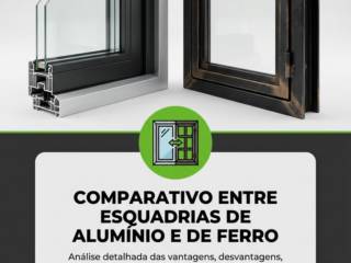 Comparativo entre esquadrias de alumínio e de ferro