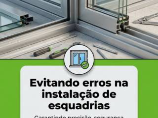 Evitando erros na instalação de esquadrias