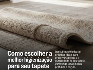 Como escolher a melhor higienização para seu tapete