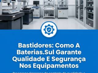 Bastidores: Como A Baterias.Sul Garante Qualidade E Segurança Nos Equipamentos