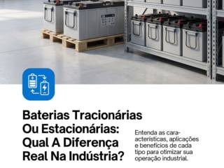 Baterias Tracionárias Ou Estacionárias: Qual A Diferença Real Na Indústria?