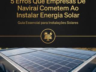5 Erros Que Empresas De Naviraí Cometem Ao Instalar Energia Solar