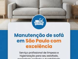Manutenção de sofá em São Paulo com excelência