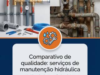 Comparativo de qualidade: serviços de manutenção hidráulica
