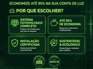 Transforme a luz do sol em economia todos os meses!