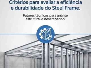 Critérios para avaliar a eficiência e durabilidade do Steel Frame.