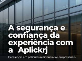 A segurança e confiança da experiência com a Aplickrj