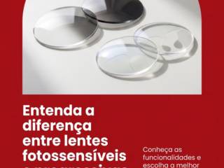 Entenda a diferença entre lentes fotossensíveis e progressivas