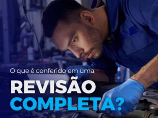 O que é conferido em uma revisão completa do seu veículo?