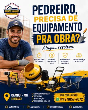 Tudo o que sua obra precisa em Cambuí e região