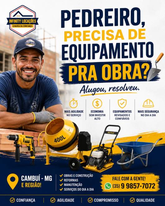 Tudo o que sua obra precisa em Cambuí e região