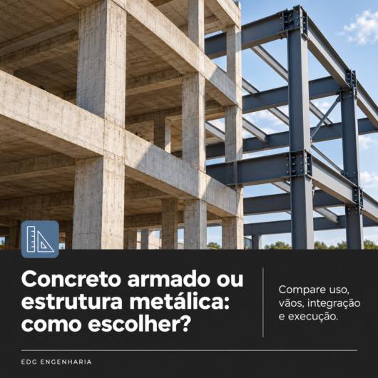 Concreto armado ou estrutura metálica: como escolher?