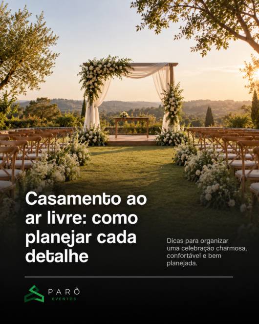 Casamento ao ar livre: como planejar cada detalhe