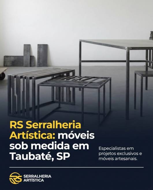 RS Serralheria Artística: móveis sob medida em Taubaté, SP