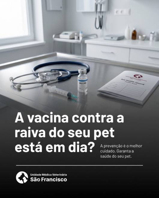 A vacina contra a raiva do seu pet está em dia?