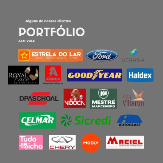 Confira nosso portfólio de clientes da ACM VALE!