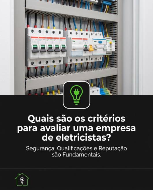 Quais são os critérios para avaliar uma empresa de eletricistas?