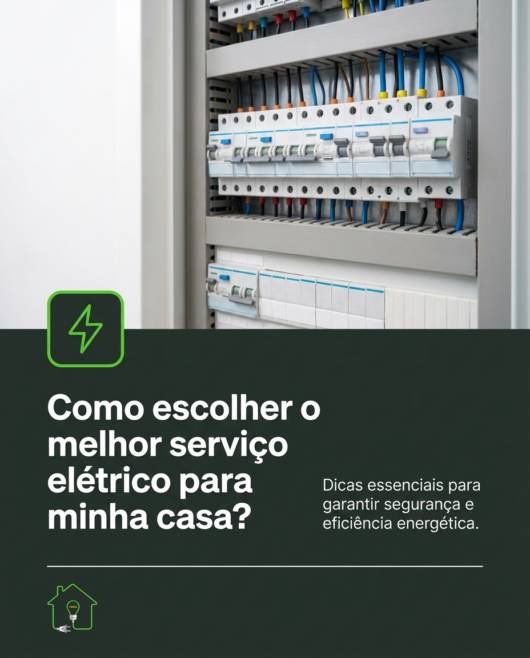 Como escolher o melhor serviço elétrico para minha casa?