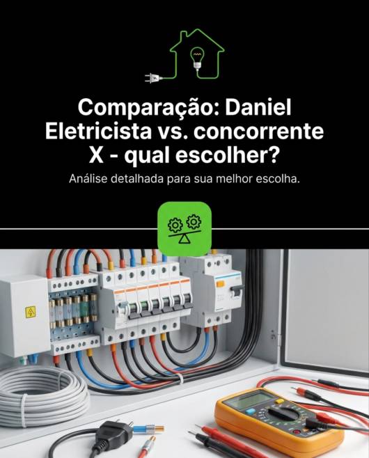 Comparação: Daniel Eletricista vs. concorrente X - qual escolher?