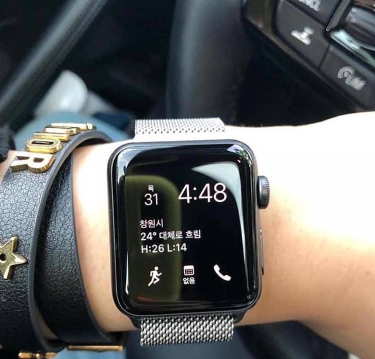 apple watch feminino preto