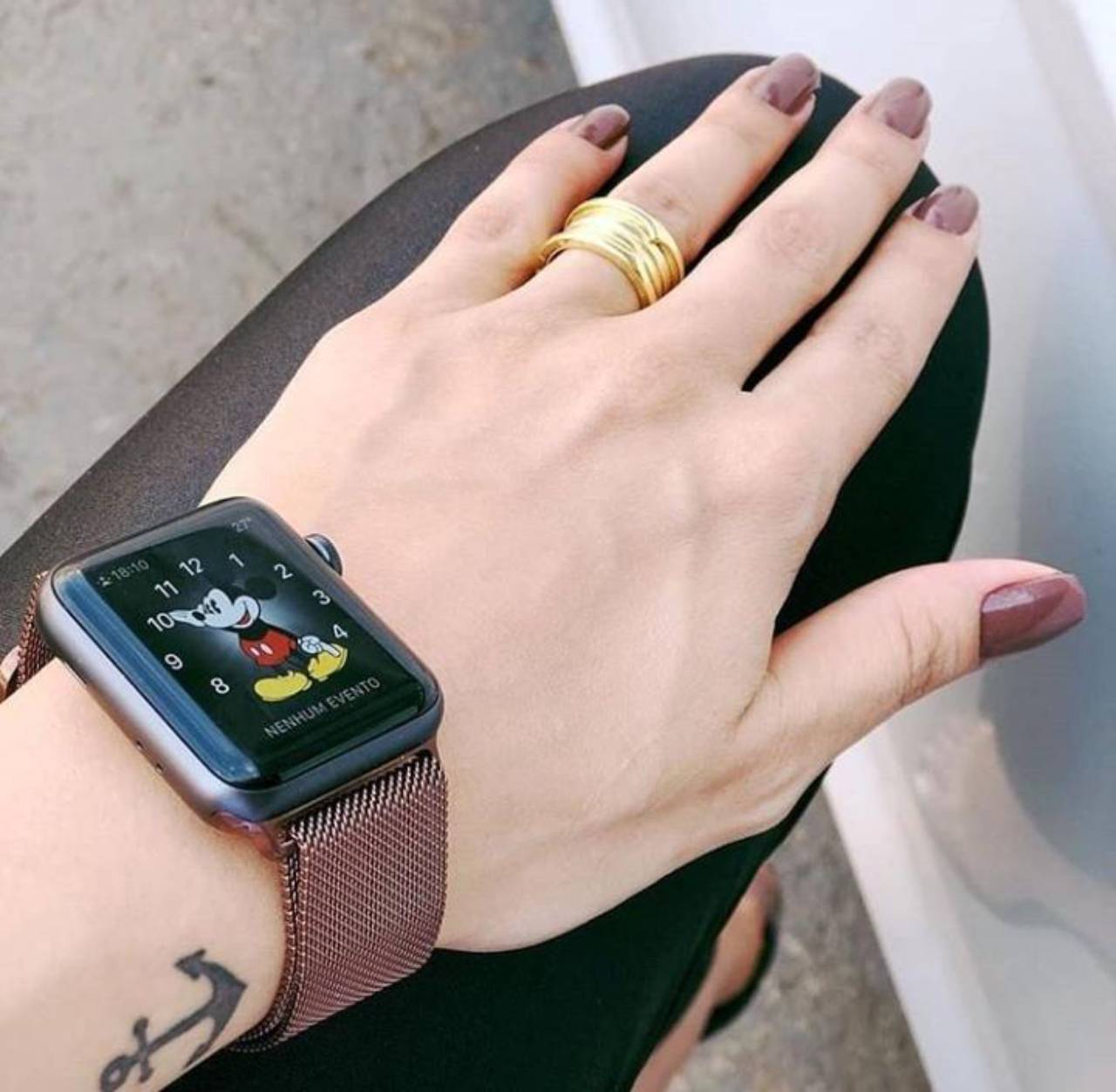 apple watch feminino preto