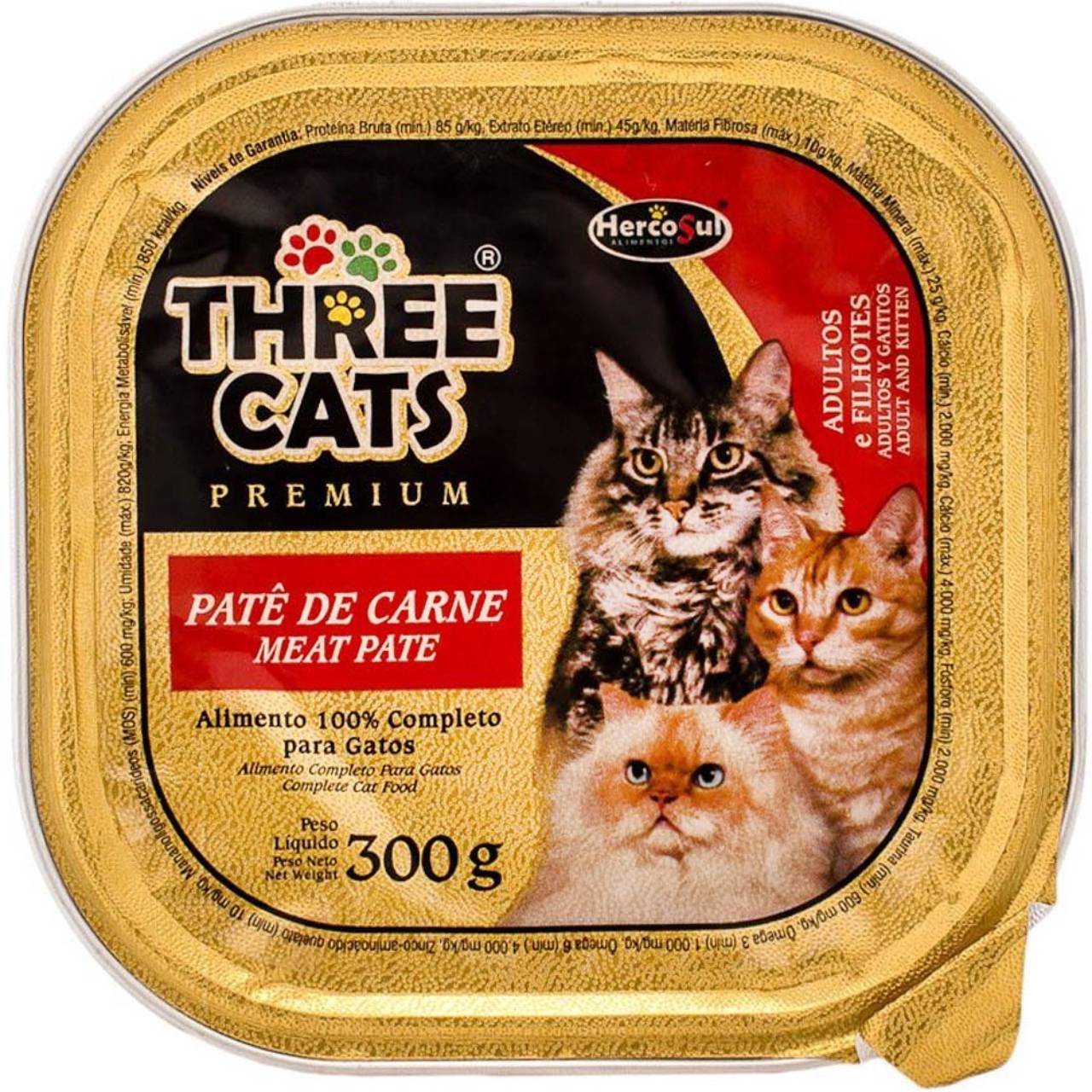 Three cats patê de carne em Ourinhos, SP | Classificados - Solutudo