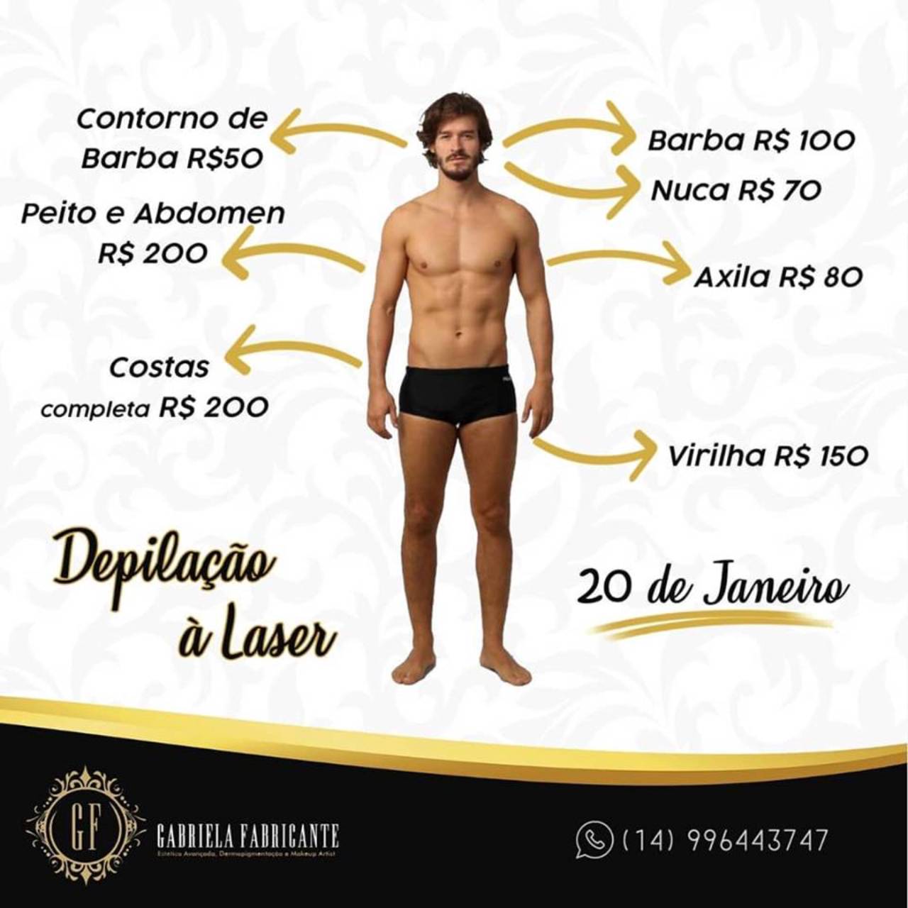 Depilação a laser para homens