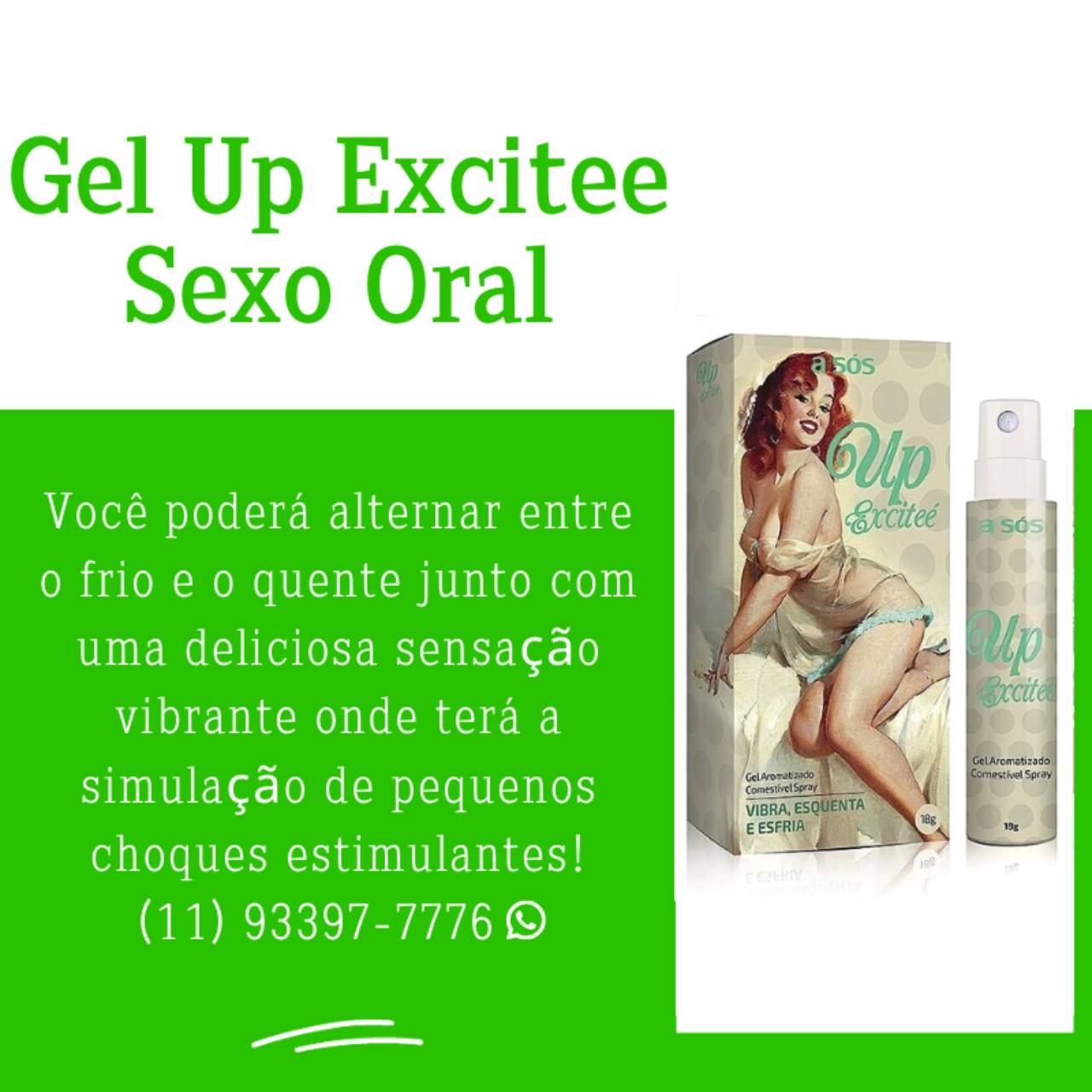 Gel up excitee vibra, esfria e esquenta - 7ª categoria – lambuze-se - sexo  oral em Guarulhos, SP | Classificados - Solutudo