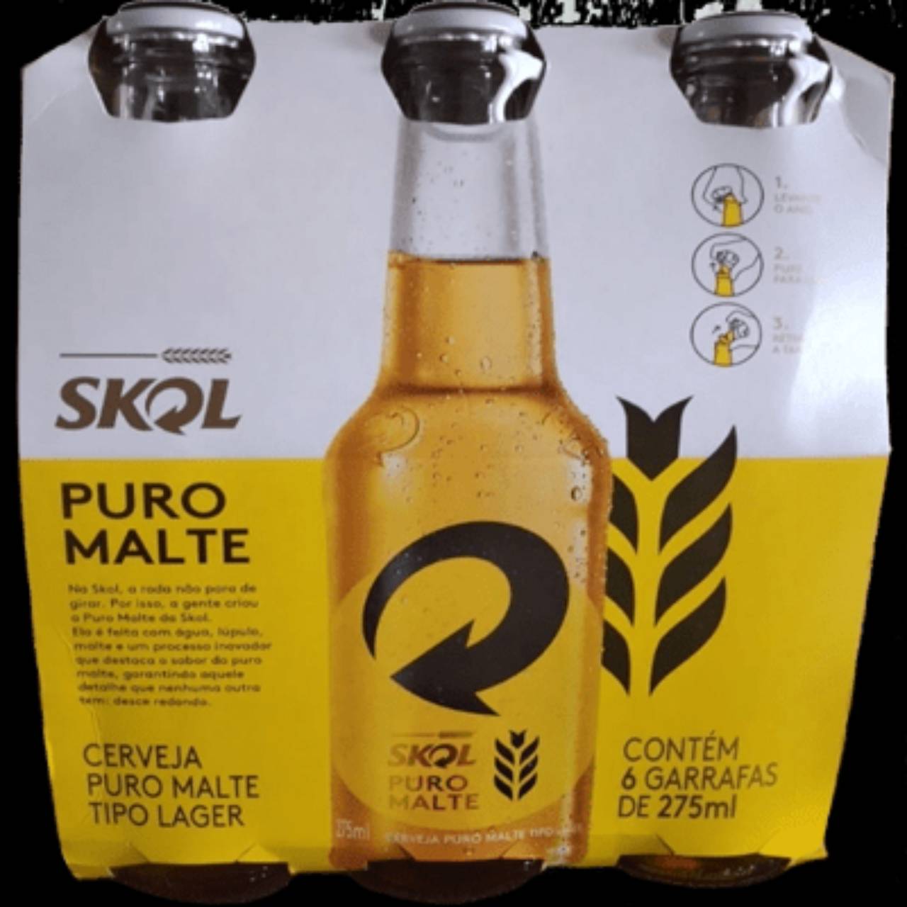 Cerveja skol puro malte 275ml long neck 6 unidades em Mineiros, GO |  Classificados - Solutudo