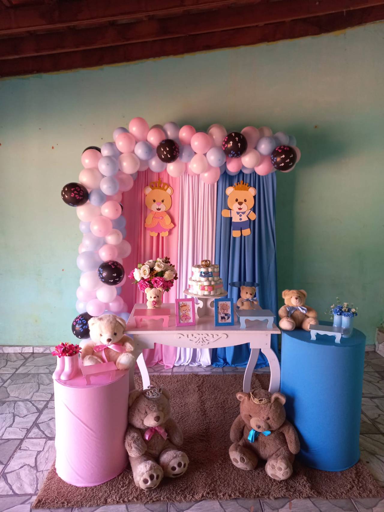 Decora O Para Ch De Cozinha Tema Ursinho Rosa E Azul Bauru Em Bauru Sp Classificados